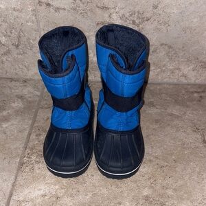 Children’s Place Blue and Black Winter Boots Size 10